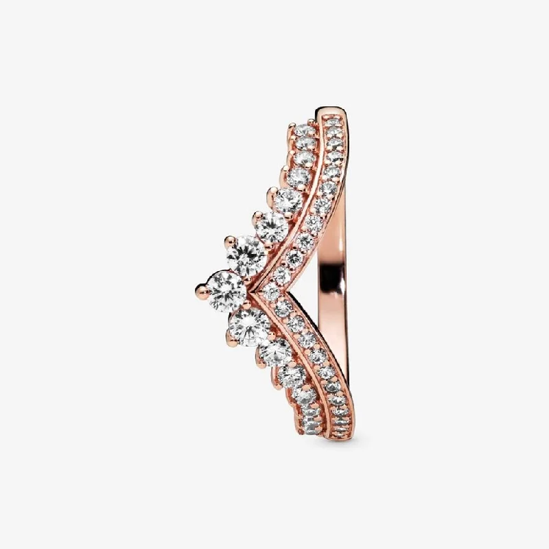 Enamel Coated Rings -PANDORA : Princess Wishbone Ring