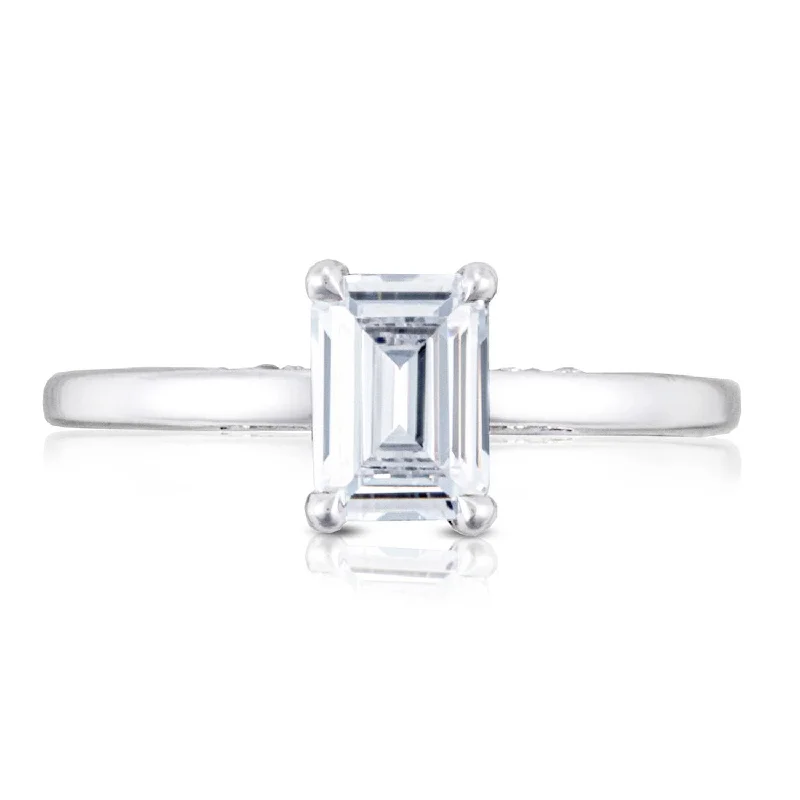 Large Engagement Rings -Simply TACORI | Emerald Solitaire Engagement Ring 268815EC7X5