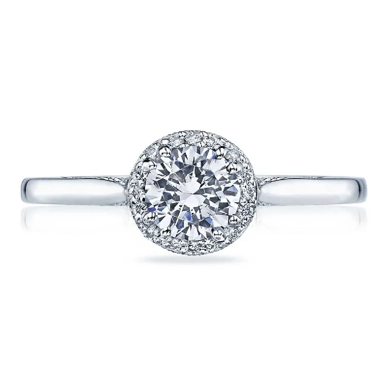 Celestial Engagement Rings -Dantela | Round Bloom Engagement Ring 2639RD5