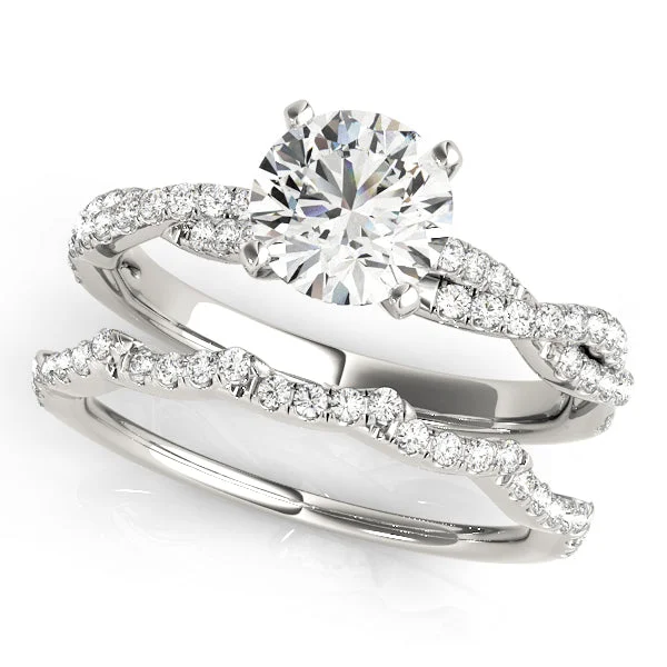 Soft Engagement Rings -14k Engagement Ring Set