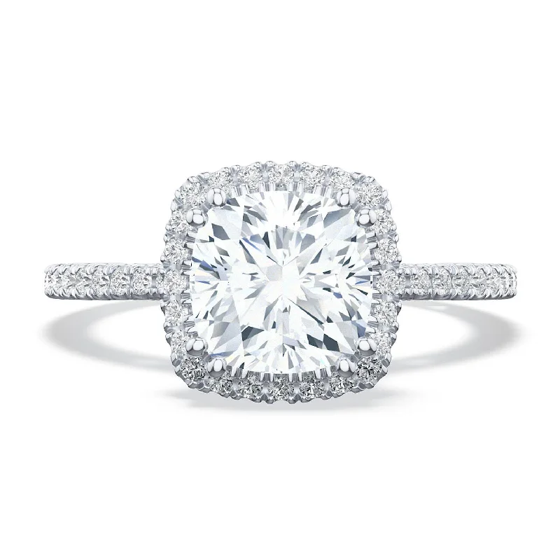 Fairy Engagement Rings -Simply TACORI | Cushion Bloom Engagement Ring 268415cuc65