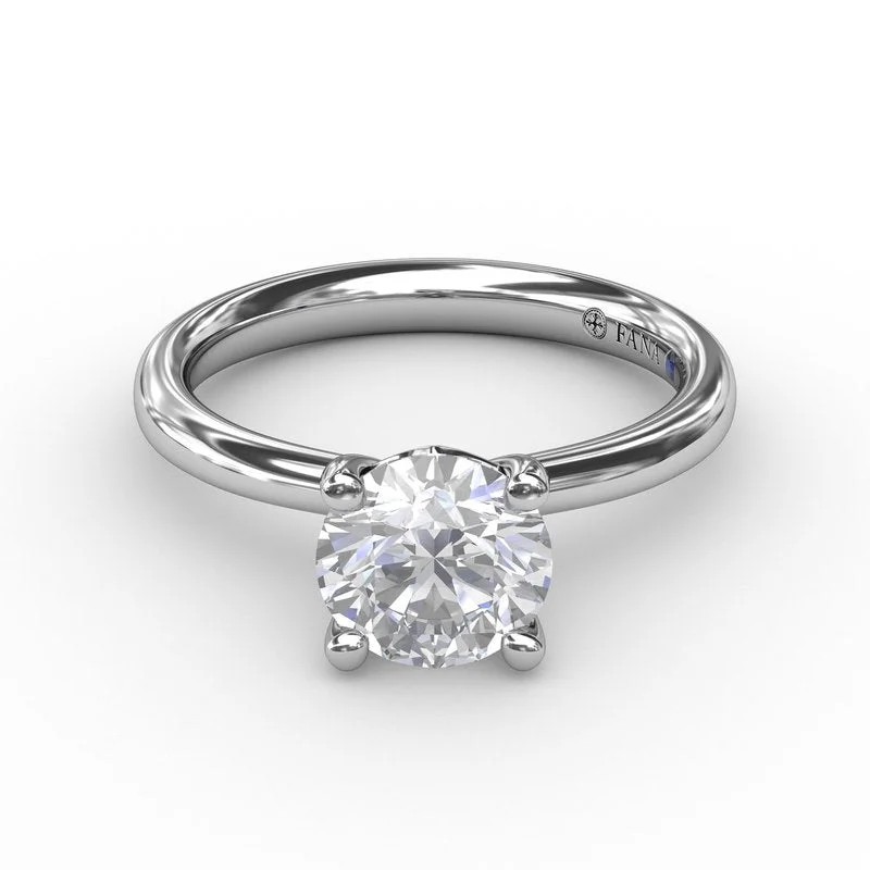 Premium Engagement Rings -Timeless Round Cut Solitaire Engagement Ring S3933