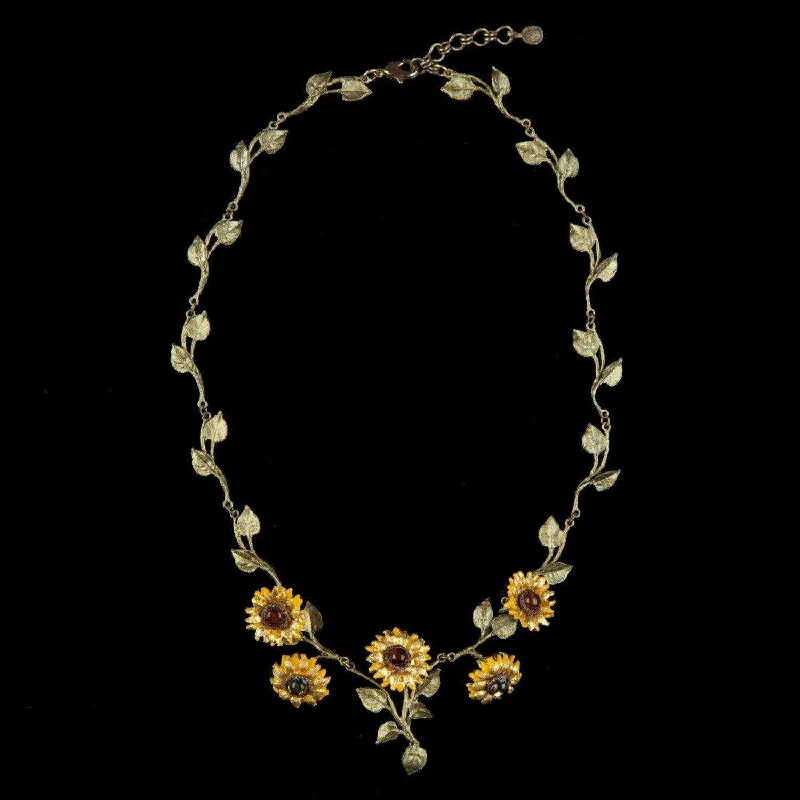 Ladies Necklaces for Lens Lovers-Van Gogh Sunflower Necklace