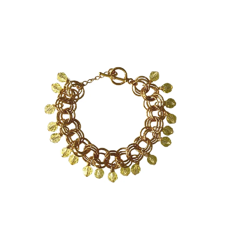 Ladies Asymmetrical Bracelets -The Donna Bracelet in Jonquil