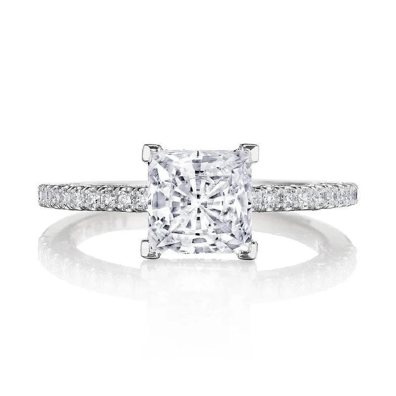 Braided Engagement Rings -Dantela | Princess Solitaire Engagement Ring 269017PR65