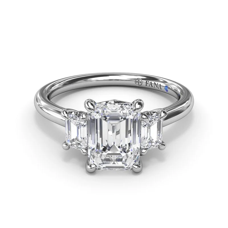 Elegant Engagement Rings -Three Stone Beauty Diamond Engagement Ring S4069