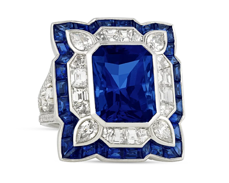 Infinity Design Rings -Tanzanite Ring, 10.79 Carats