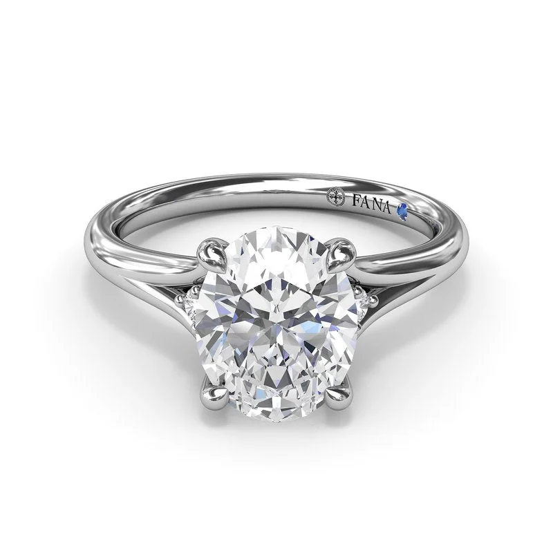 Solitaire Engagement Rings -Split Shank Engagement Ring S4188