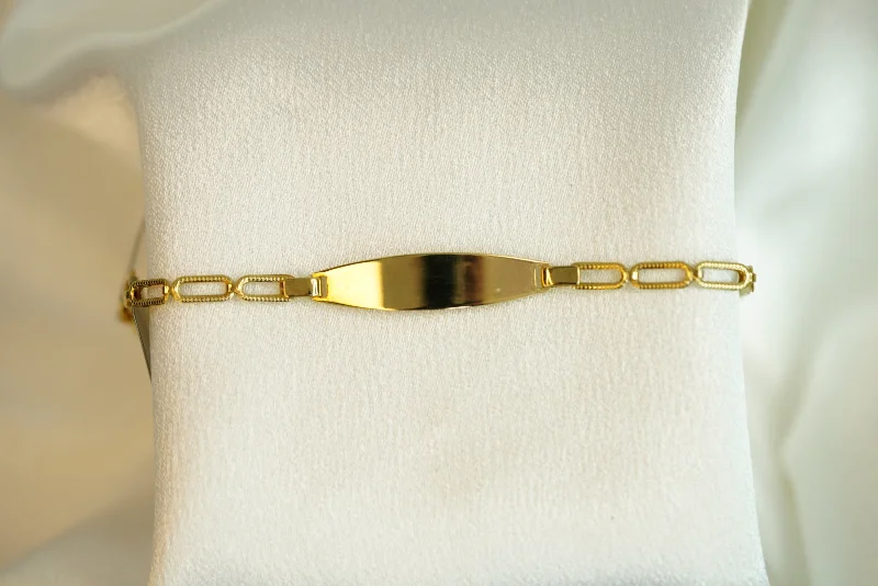 Ladies Sapphire Bracelets -14k Clip ID Bracelet