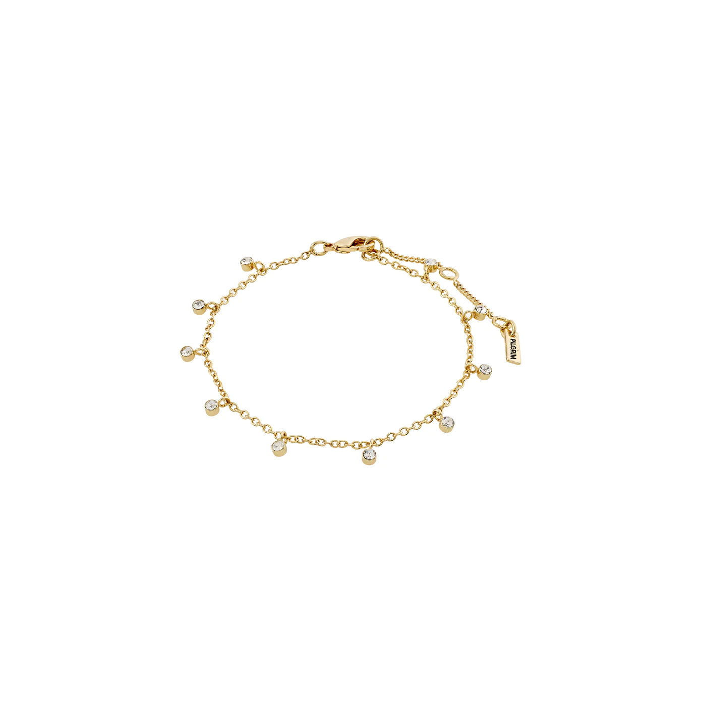 Ladies Couple Bracelets -Maja Gold Plated Crystal Bracelet