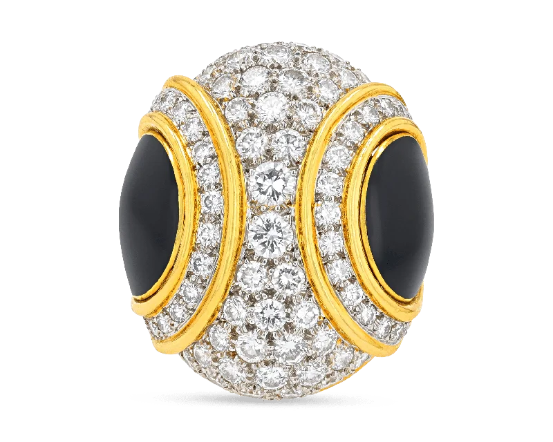 Monochrome Style Rings -Diamond Dome Ring, 2.85 Carats