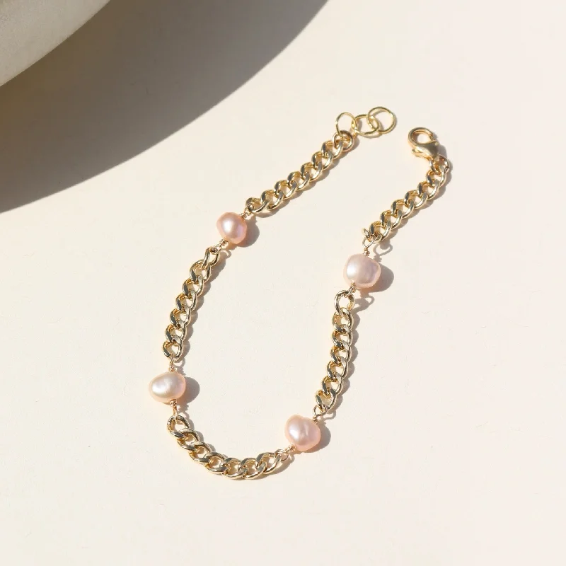 Ladies Symmetrical Bracelets -Rosalie Pearl Bracelet