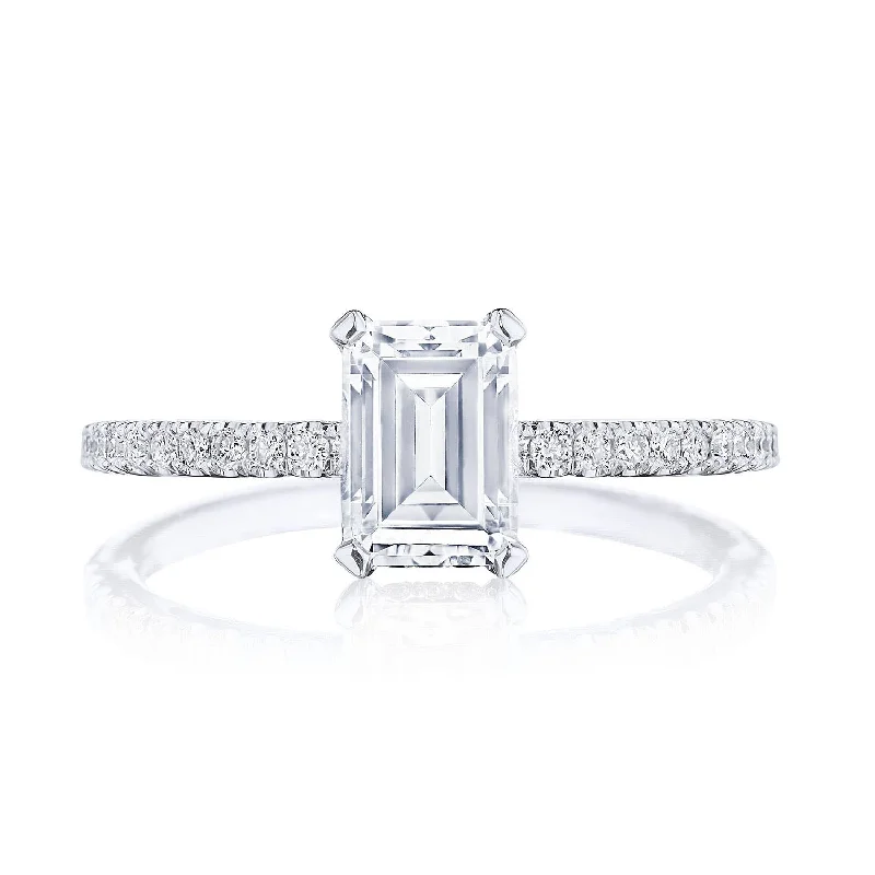 Asscher Cut Engagement Rings -Simply TACORI | Emerald Solitaire Engagement Ring 267015EC7X5