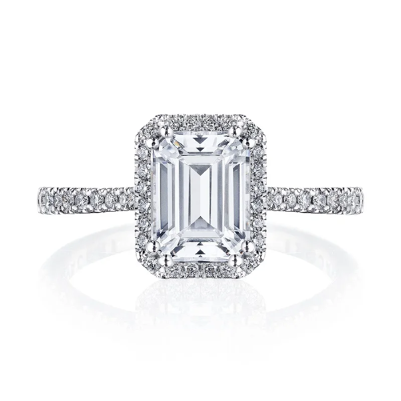 Diamond Engagement Rings -Simply TACORI | Emerald Bloom Engagement Ring 2677EC85X6