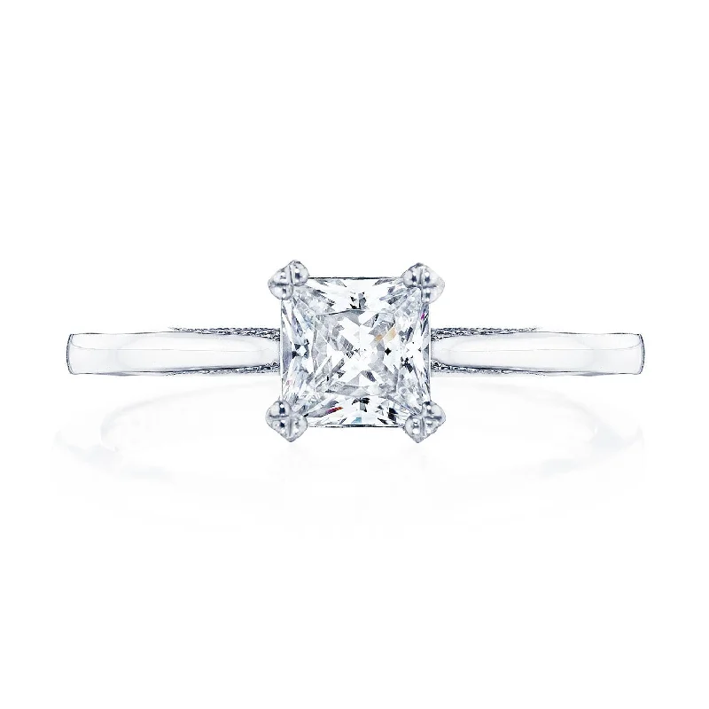 Symmetrical Engagement Rings -Simply TACORI | Princess Solitaire Engagement Ring 2678PR5