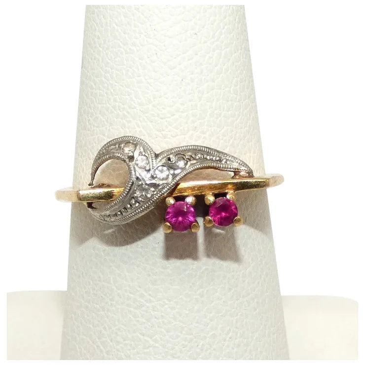 Jade Carved Rings -18K Gold Ruby & Diamond Custom Ring