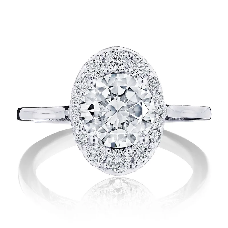 Infinity Engagement Rings -Simply TACORI | Round, Oval Bloom Engagement Ring HT2575RDOV75