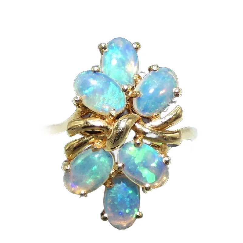 Mountain Stone Rings -14K Gold Opal Ring