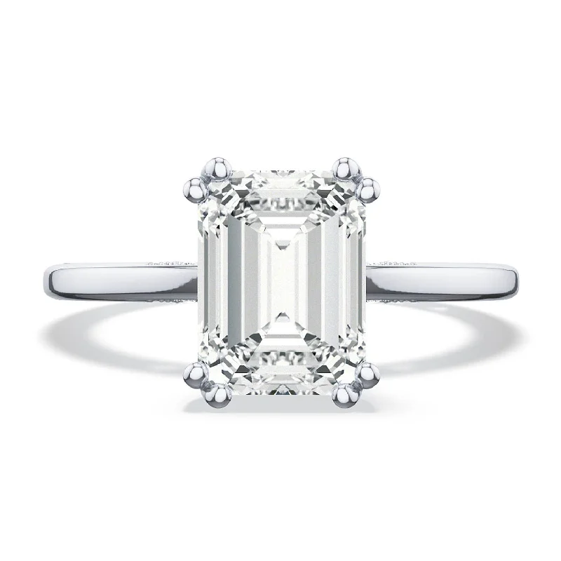 Whimsical Engagement Rings -Simply TACORI | Emerald Solitaire Engagement Ring 268215ec8x6