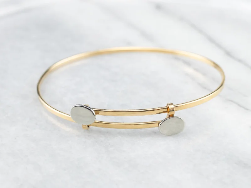 Ladies Triangle Bracelets -Modernist 18K Gold Bangle Bracelet