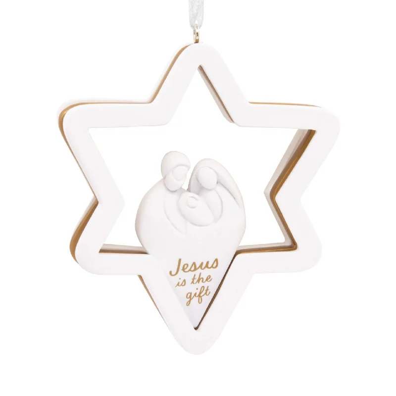 Nature Theme Rings -DaySpring Jesus Is the Gift Star Hallmark Ornament