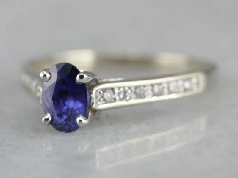 Unicorn Engagement Rings -Sapphire and Diamond Engagement Ring