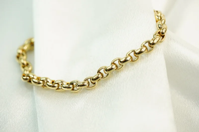 Ladies Magical Bracelets -14k Flat Rolo Bracelet