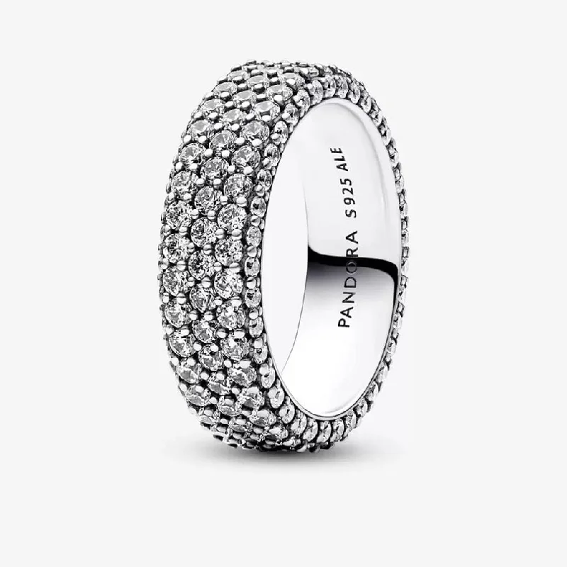 Yoga Inspired Rings -PANDORA : Pandora Timeless Pavé Triple-row Ring