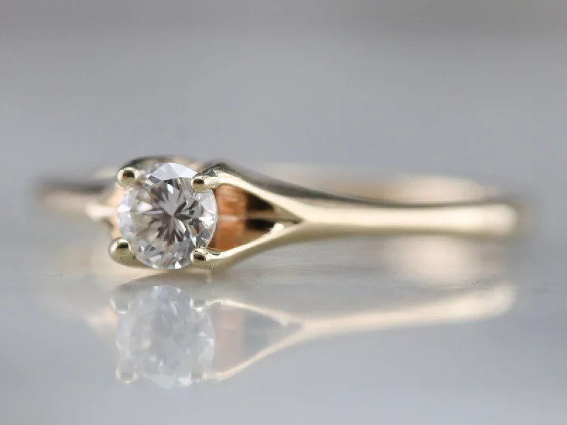 Rustic Engagement Rings -Vintage Diamond Engagement Ring