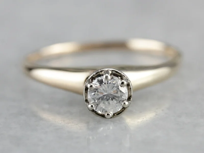 Galaxy Engagement Rings -Diamond Solitaire Engagement Ring