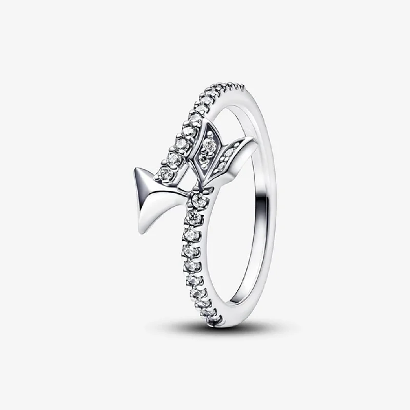 Onyx Band Rings -PANDORA : Sparkling Arrow Ring