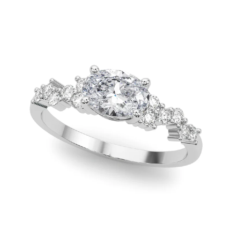 Harmony Engagement Rings -14K East to West Engagement Ring