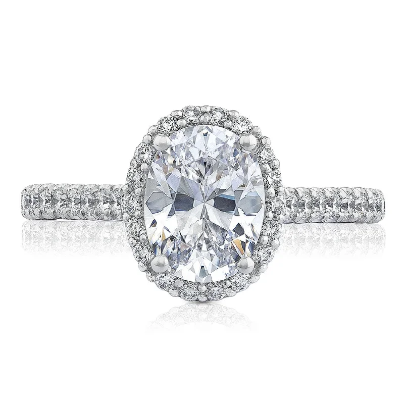 Punk Engagement Rings -Petite Crescent | Oval Bloom Engagement Ring HT2547OV85X65