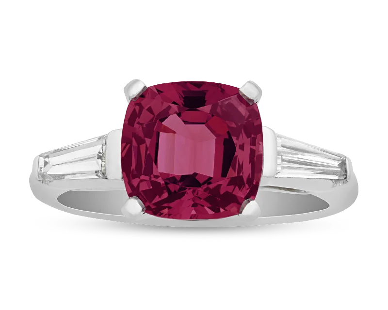 Sentimental Gem Rings -Red Spinel Ring, 3.27 Carats