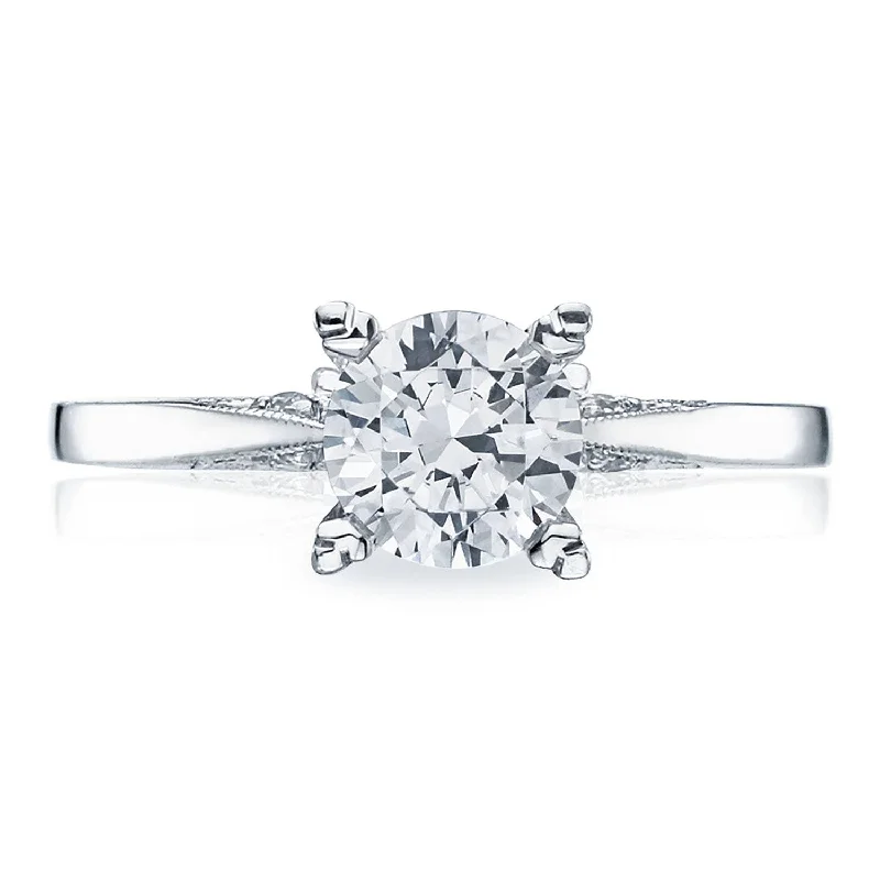 Twisted Band Engagement Rings -Simply TACORI | Round Solitaire Engagement Ring 2584RD65