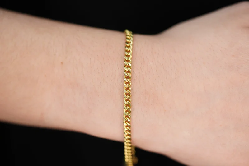 Ladies Playful Bracelets -14k Cuban Link Bracelet