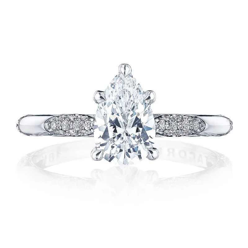 Birthstone Engagement Rings -Founder's Collection | Pear Solitaire Engagement Ring HT2582PS85X55