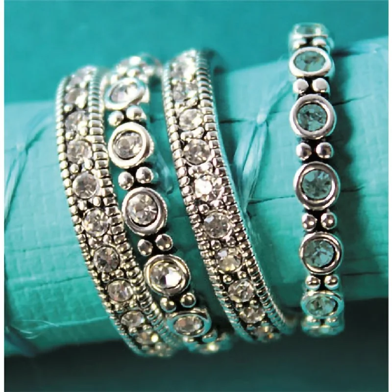 Sparkly Gem Rings -Center Court : DaVinci Stacks: Top 12 Stack Ring Styles