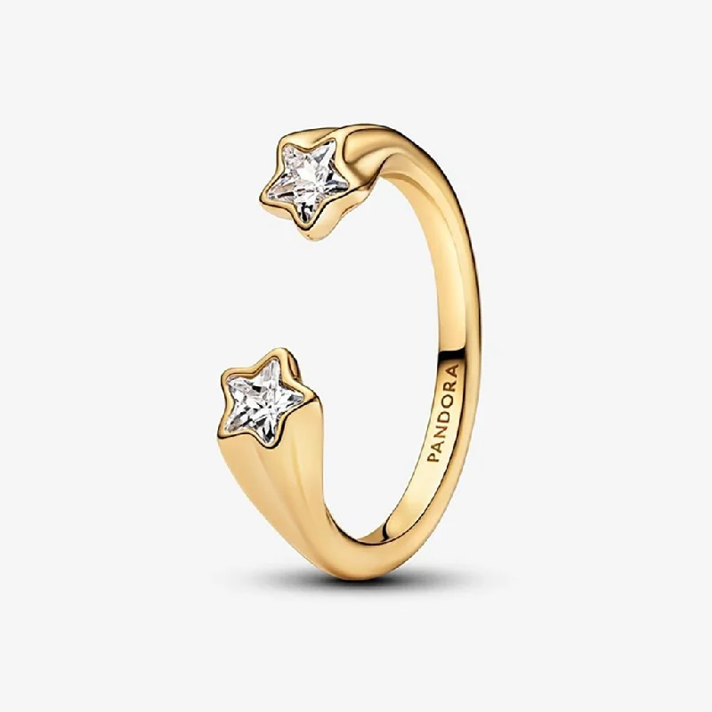 Galaxy Glow Rings -PANDORA : Shooting Stars Open Ring