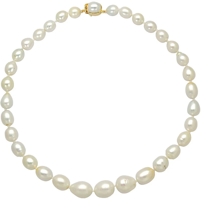 Ladies Necklaces with Cream Howlite-Toggle Necklace - South Sea Pearl  (2145A)