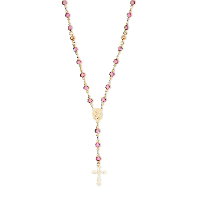 Ladies Necklaces with Olive Idocrase-THE MARI ROSARY NECKLACE