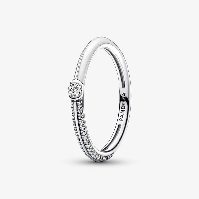 Punk Rock Rings -PANDORA : Pandora ME Pavé & White Dual Ring