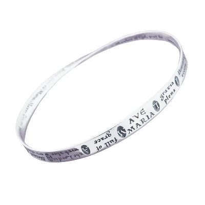 Ladies Empowerment Bracelets -Ave Maria Bracelet in Sterling Silver