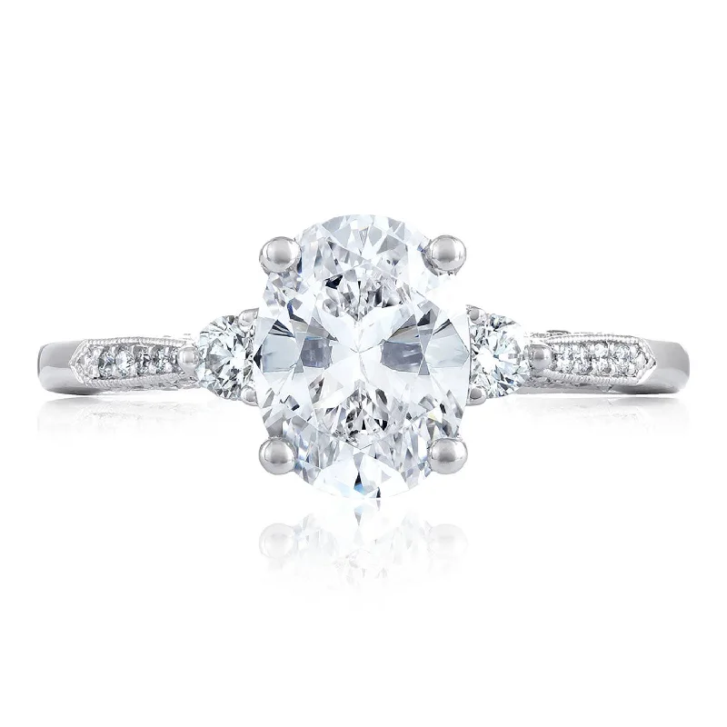 Tree Engagement Rings -Simply TACORI | Oval 3-Stone Engagement Ring 2657OV85X65