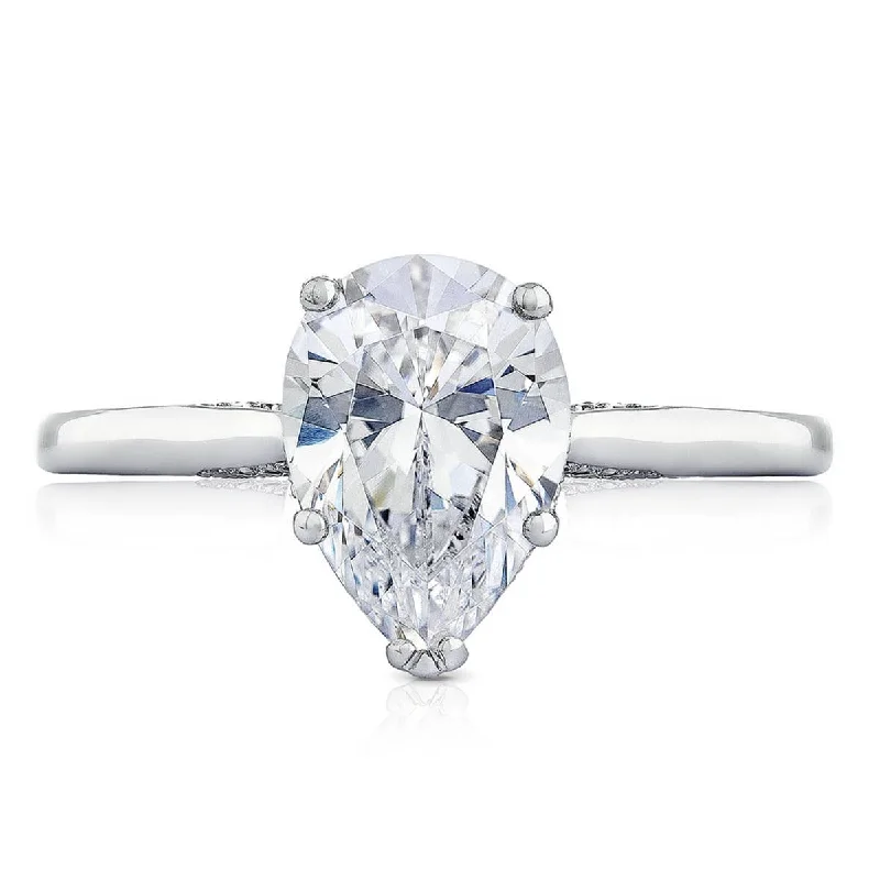 Monochrome Engagement Rings -Simply TACORI | Pear Solitaire Engagement Ring 2650PS9X6