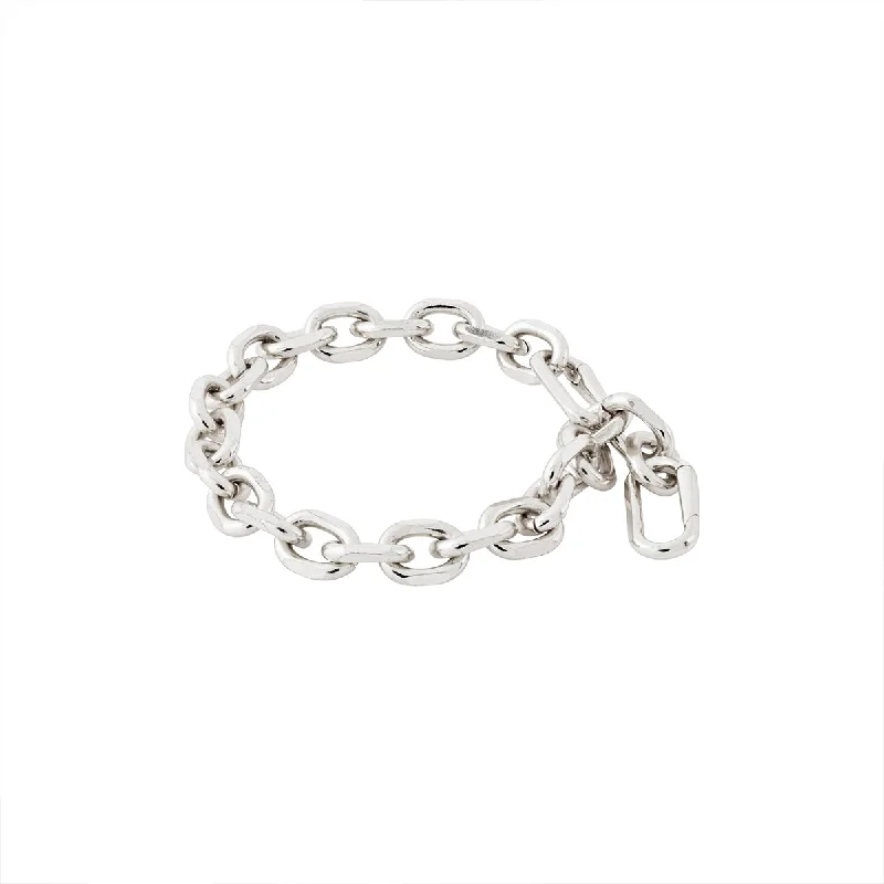 Ladies Elegant Bracelets -Euphoric Silver Plated Cable Chain Bracelet