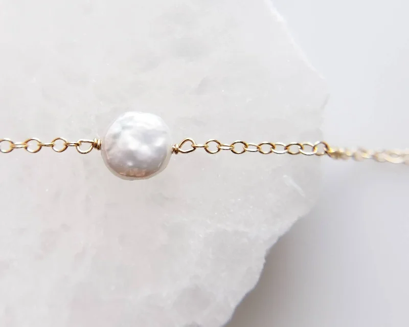 Ladies Gothic Bracelets -Delicate Pearl Bracelet