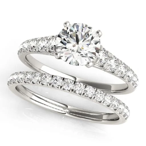 Whimsical Engagement Rings -14k Engagement Ring Set