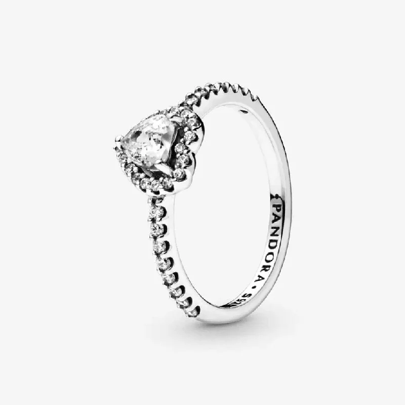 Horse Symbol Rings -PANDORA : Elevated Heart Ring