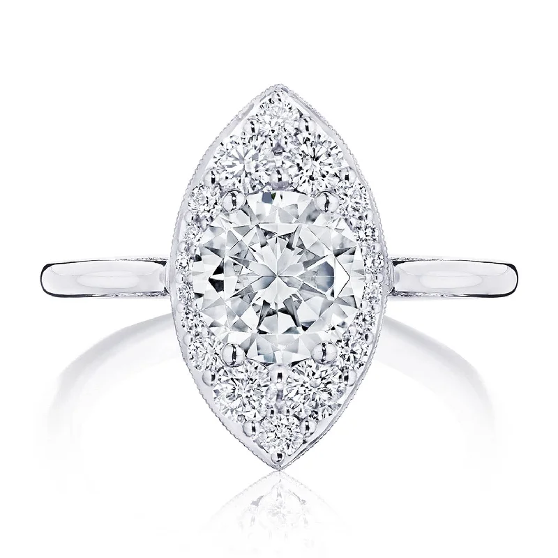 Heart Cut Engagement Rings -Simply TACORI | Round, Marquise Bloom Engagement Ring HT2575RDMQ7